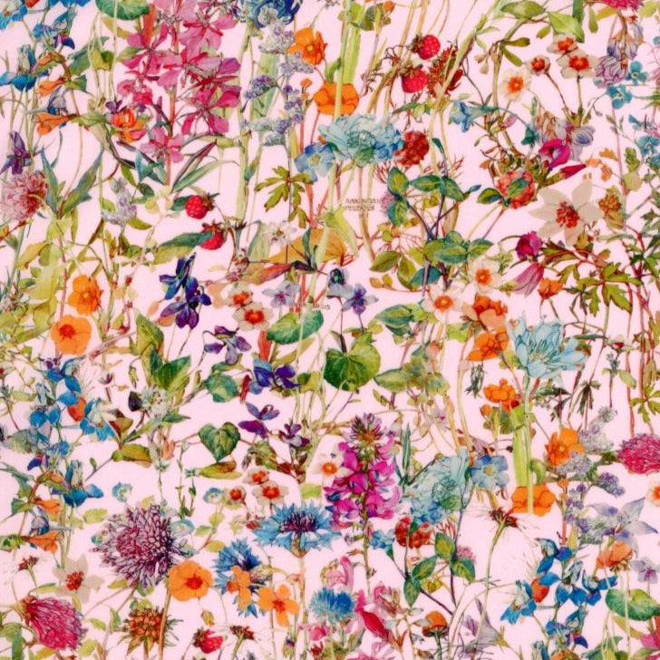 Wild flowers, stærk lyserød (Liberty Tana Lawn®)